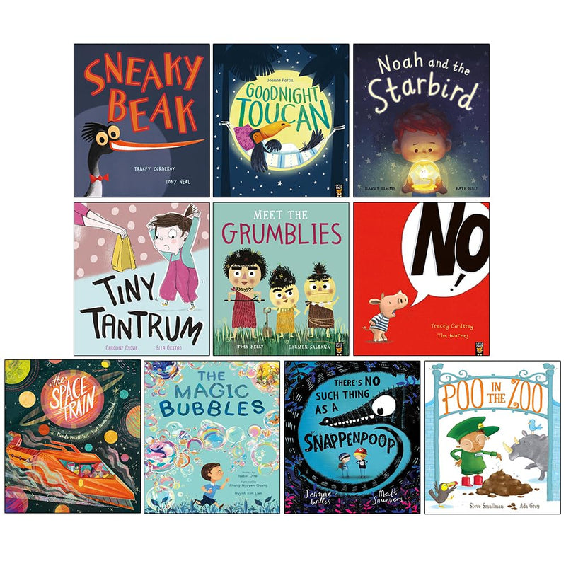 Beaks and Bubbles 10 picture books collection set by various authors, paperback books for ages 3–5