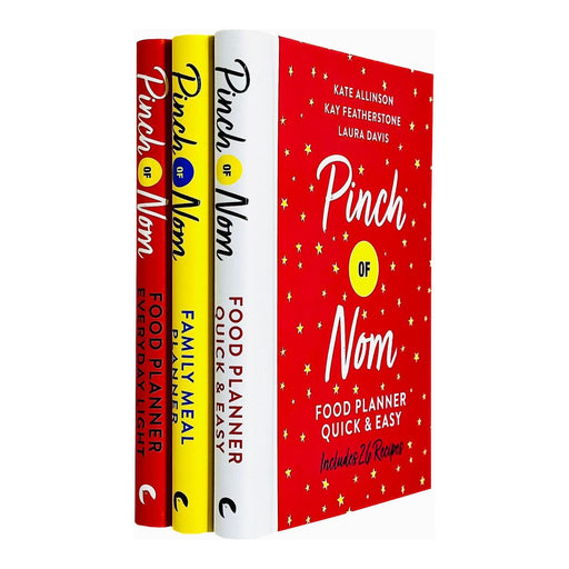 Pinch of Nom Collection 3 Books Set By Kay Featherstone, Kate Allinson, Laura Davis (Pinch of Nom Food Planner Quick and Easy, Everyday Light and Pinch of Nom Family Meal Planner) - The Book Bundle