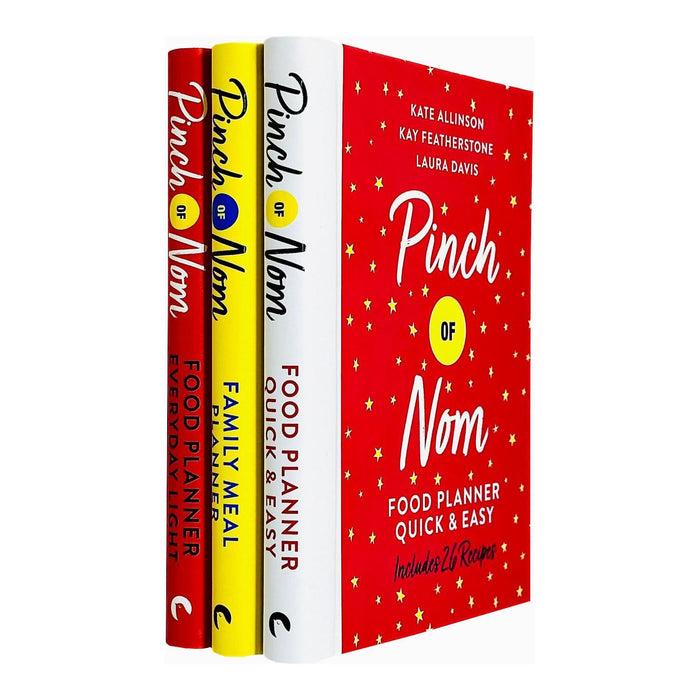 Pinch of Nom Collection 3 Books Set By Kay Featherstone, Kate Allinson, Laura Davis (Pinch of Nom Food Planner Quick and Easy, Everyday Light and Pinch of Nom Family Meal Planner) - The Book Bundle