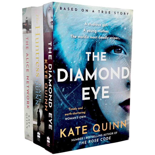Kate Quinn 3 Books Collection Set (The Alice Network [Deckled Edge Paperback], The Huntress and The Diamond Eye) - The Book Bundle