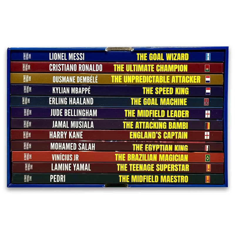 Ultimate Football Stars Box Set - Messi, Ronaldo, Mbappé And More 12 Books Collection Set - Non Fiction - Box Set