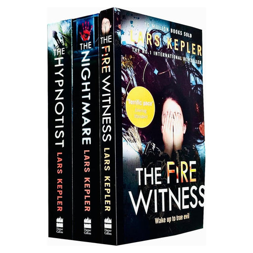 A Joona Linna Thriller Collection 3 Books Set By Lars Kepler, (The Fire Witness The Hypnotist The Nightmare) - The Book Bundle