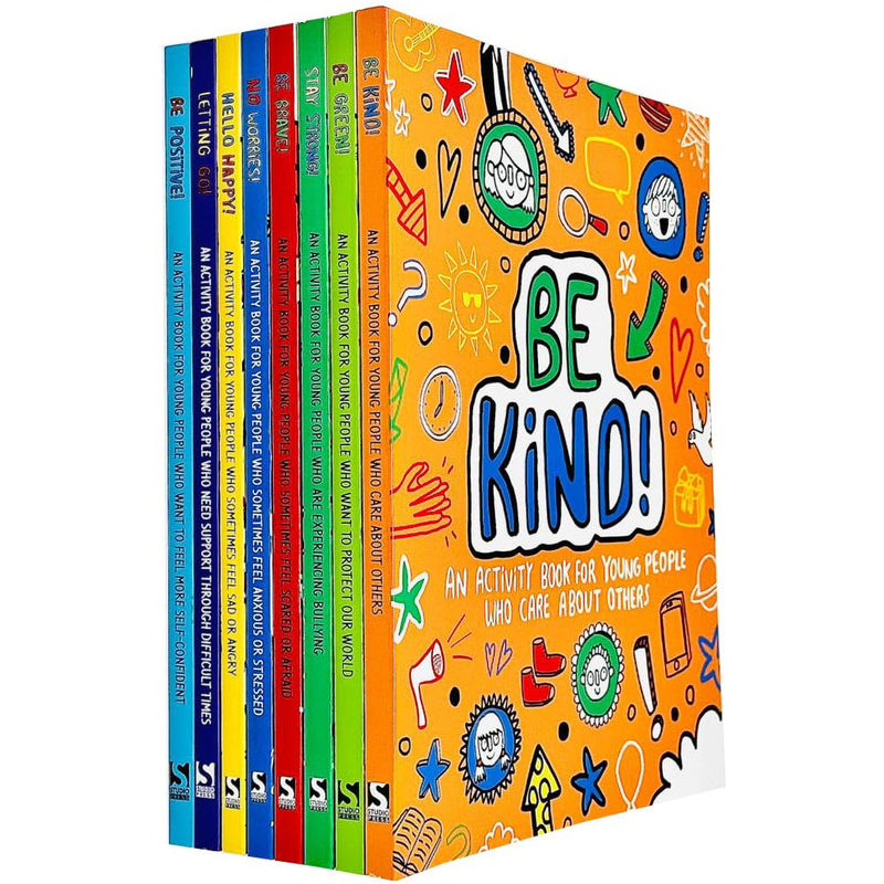 Mindful Kids 8 Books Collection Set (Hello Happy!, No Worries!, Be Brave!, Stay Strong!) - The Book Bundle