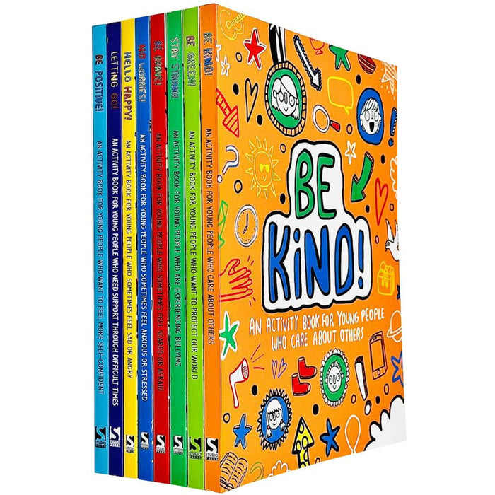 Mindful Kids 8 Books Collection Set (Hello Happy!, No Worries!, Be Brave!, Stay Strong!) - The Book Bundle