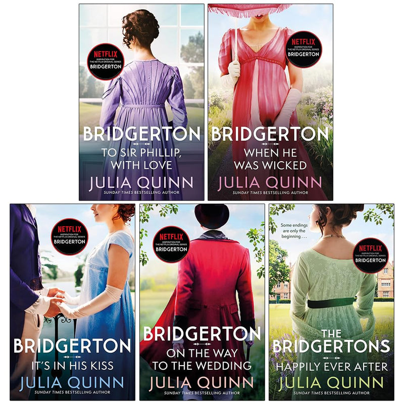 Bridgerton Family Series 5 Books Collection Set by Julia Quinn - Fiction - Paperback