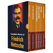 Friedrich Nietzsche 6-book collection box set by Rupa Publications, featuring paperback editions of his complete works.