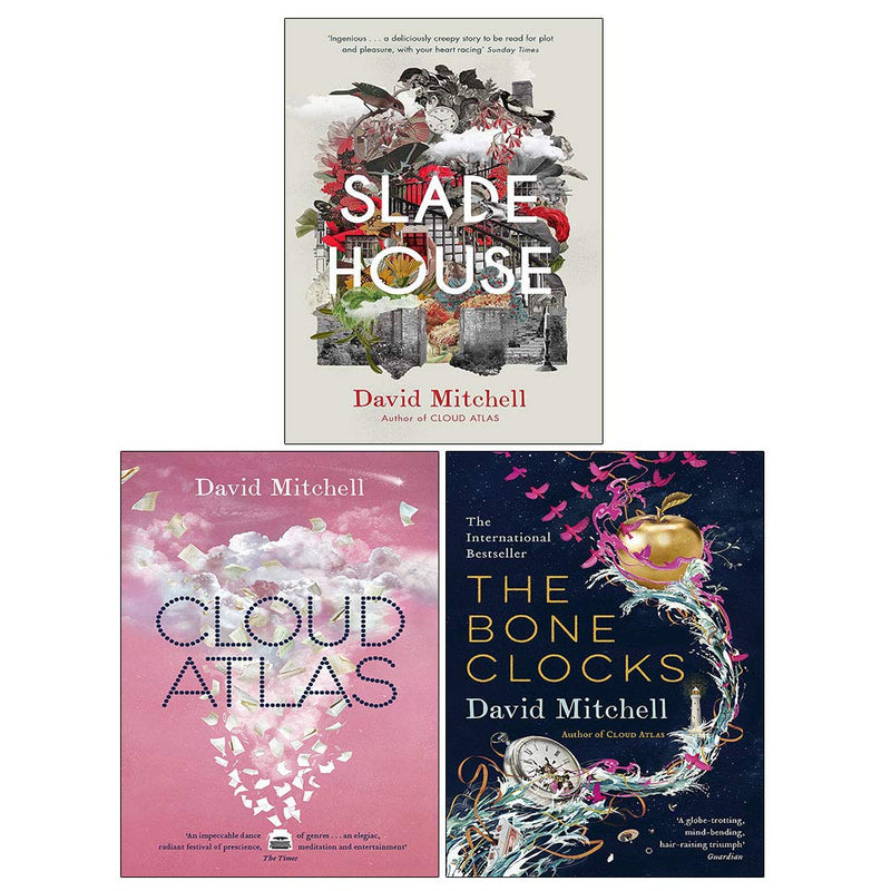 David Mitchell 3 Books Collection Set:(Cloud Atlas, The Bone Clocks, Slade House) - The Book Bundle