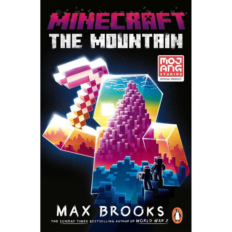 Minecraft 3-book collection set by Max Brooks featuring The Island, The Mountain, and The Village in paperback format.