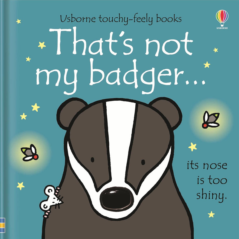 Set of five That's Not My! board books for ages 0–2 by Fiona Watt and Rachel Wells, featuring textured pages and colorful illustrations.