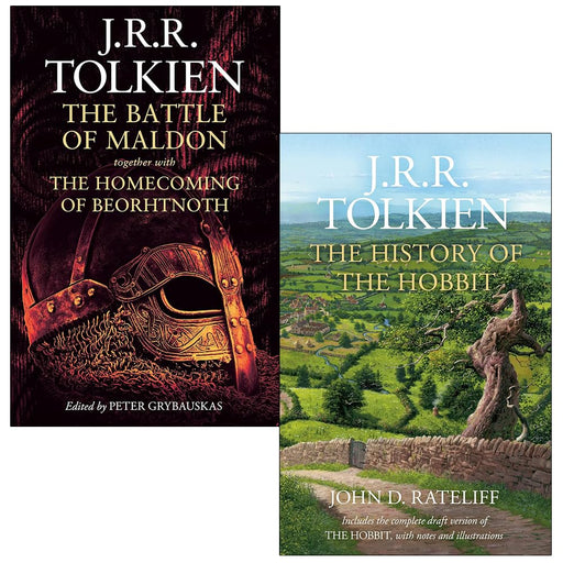 J. R. R. Tolkien 2 Books Collection Set (The Battle of Maldon together with The Homecoming of Beorhtnoth and The History of the Hobbit) - The Book Bundle