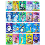 Nosy Cro Ltd Zoe's Rescue Zoo 20-book collection set by Amelia Cobb, featuring colorful paperback books with animal characters.