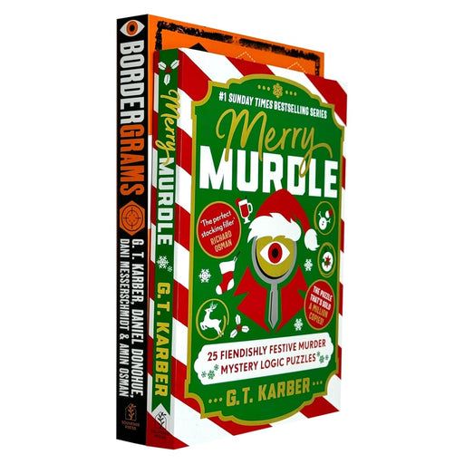 Bordergrams and Merry Murdle 2-book collection set by G. T. Karber in paperback, featuring fiction stories with colorful cover art.