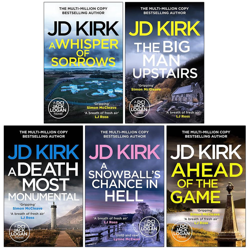DCI Logan Series 6 To 10 5 Books Collection Set By JD Kirk - Fiction - Paperback