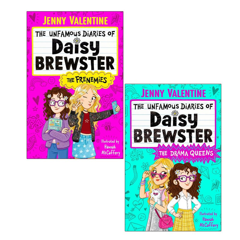 The Unfamous Diaries of Daisy Brewster 2 Books Collection Set by Jenny Valentine - Young Adult - Paperback