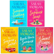 Sarah Morgan Summer Wedding and Beach House Summer fiction book collection set featuring five novels in a limited edition HQ ltd box.