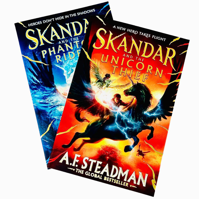 Skandar Series Collection 2 Books Set By A.F. Steadman (Skandar and the Phantom Rider, Skandar and the Unicorn Thief) - The Book Bundle