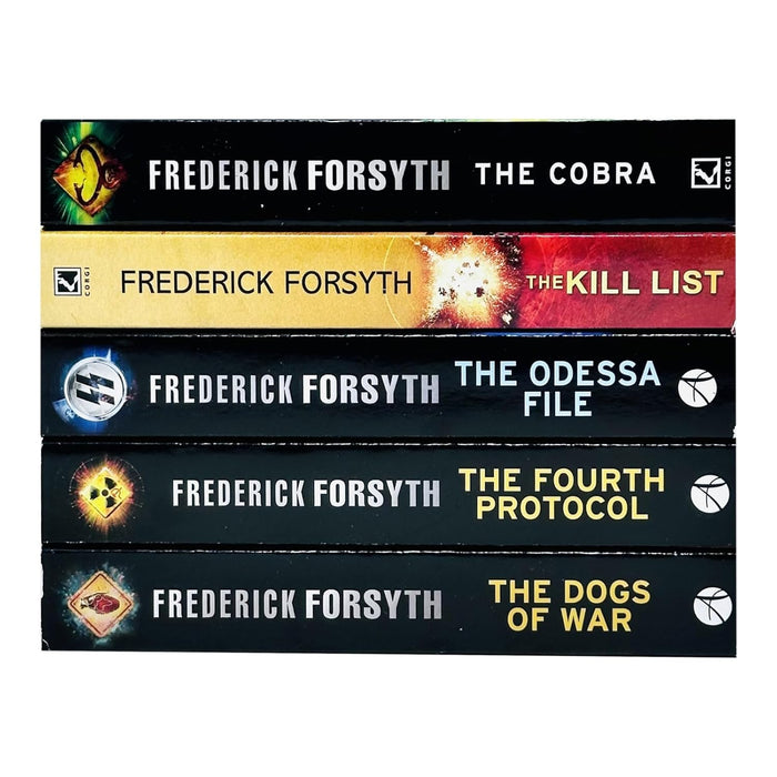 Frederick Forsyth 5 Books Collection Set (The Cobra, The Kill List, The Odessa File, The Fourth Protocol & The Dogs Of War) - The Book Bundle