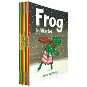 Frog Series 10 books collection set by Max Velthuijs featuring Frog and the Stranger, Frog and the Treasure, and more stories.