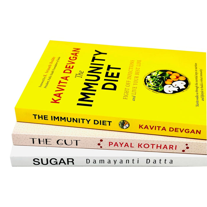 The Immunity Diet, The Gut & Sugar 3 Books Collection Set - The Book Bundle