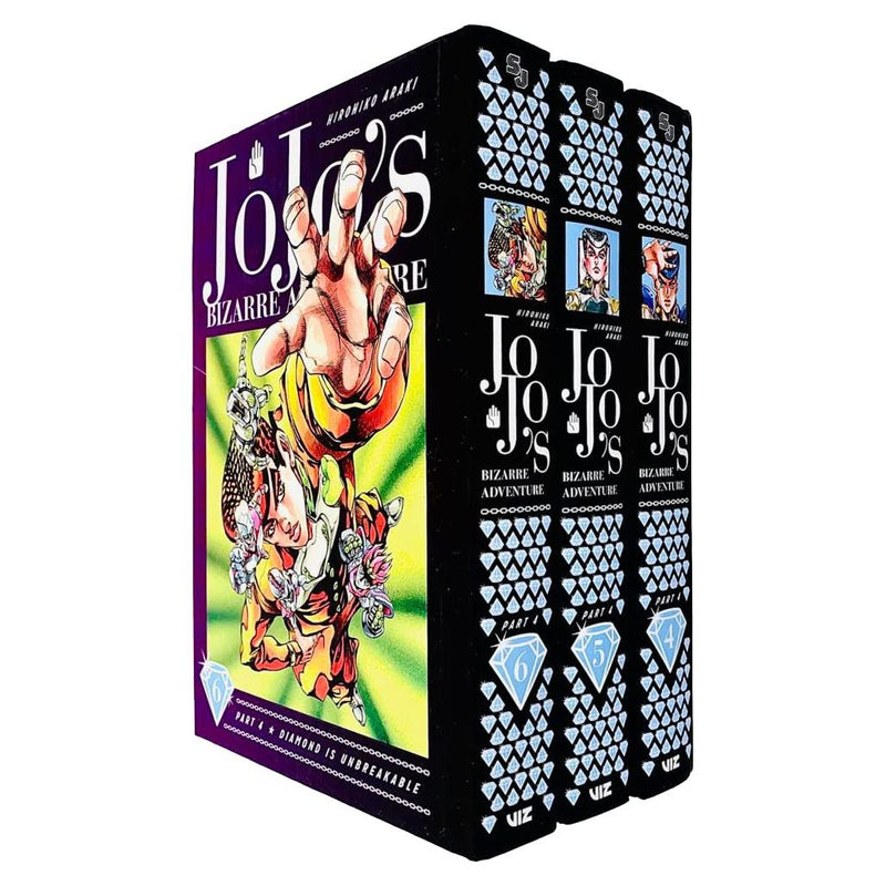 JoJos Bizarre Adventure Part 4: Diamond Is Unbreakable Vol 4-6 Collection 3 Books Set - The Book Bundle