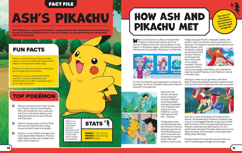 Pokémon Ash's Journey A Visual Guide To Ashs Epic Story - Ages 7–9 - Paperback