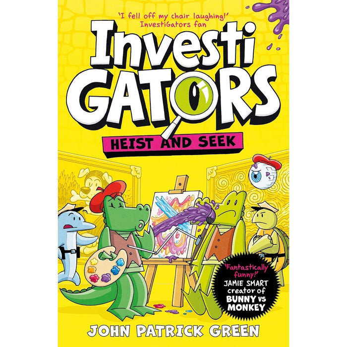 InvestiGators Series by John Patrick Green 4 Books Set 6-9 (All Tide Up, Heist and Seek, Class Action, Case Files) - The Book Bundle