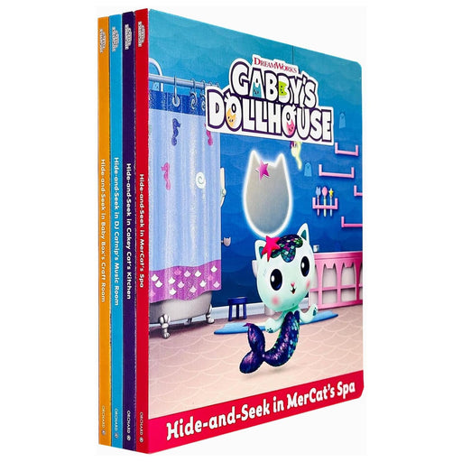 Dreamworks Gabby's Dollhouse Hide-and-Seek Stories 4 Books Collection Set - The Book Bundle