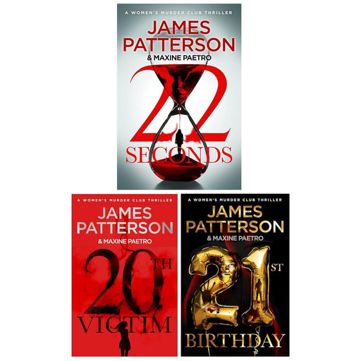 Women's Murder Club Series by James Patterson 3 Books Collection Set (20th Victim, 21st Birthday, 22 Seconds) - The Book Bundle