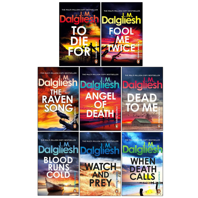 Hidden Norfolk Murder Mystery Series 9-16 Books Collection Set by J M Dalgliesh (To Die For, Fool Me Twice, The Raven Song, Angel of Death, Dead to Me, Watch and Prey, When Death Calls & More)- Fiction - Paperback