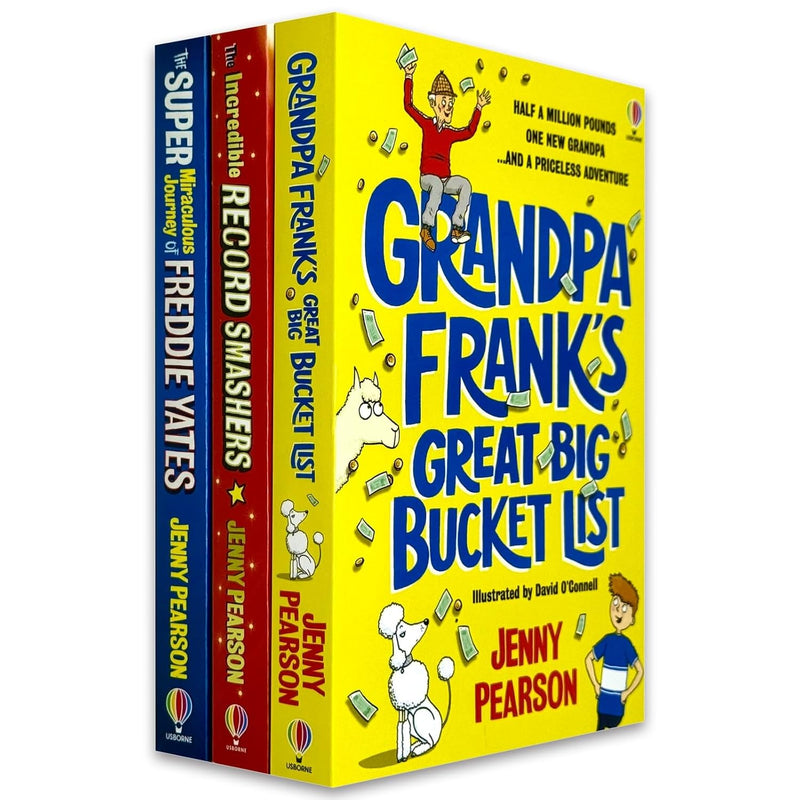 Grandpa Frank's Great Big Bucket List & The Incredible Record Smashers 3-Book Set by Jenny Pearson - Fiction - Paperback