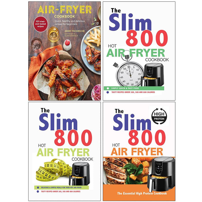 Air-Fryer Cookbook, The Slim 800,  Hot Air Fryer, The Essential High  4 Books Set - The Book Bundle