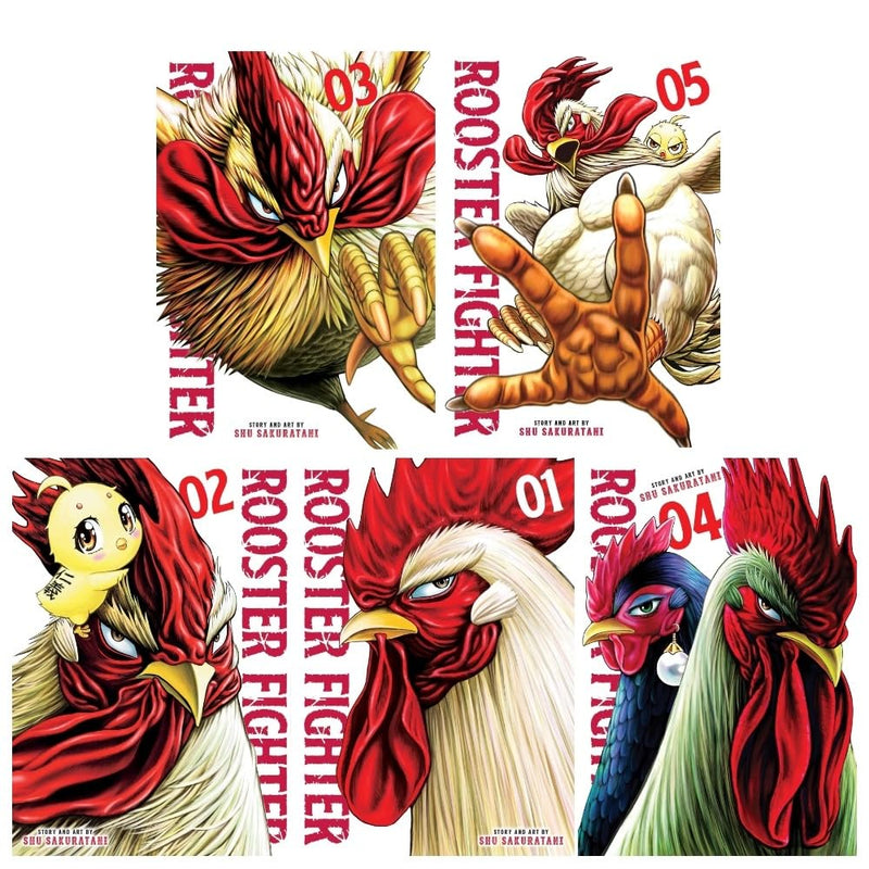 Rooster Fighter 5 Books Collection Set (Volumes 1-5) by Syu Sakuratani - The Book Bundle