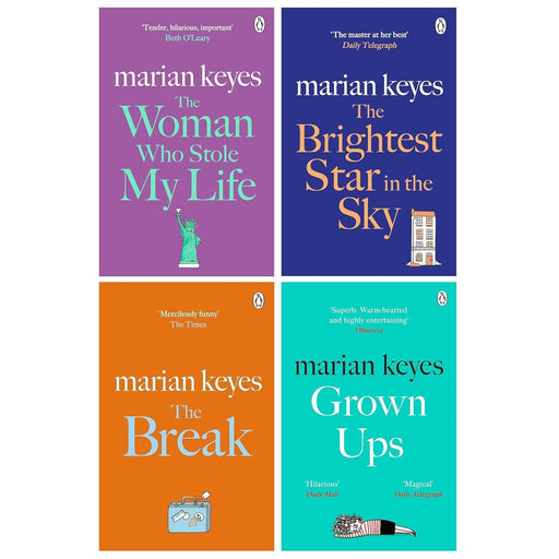 Marian Keyes Novels 4 Books Collection Set (The Brightest Star in the Sky, The Woman Who Stole My Life, The Break and Grown Ups) - The Book Bundle