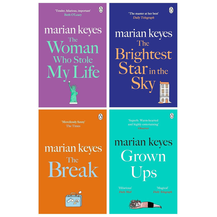 Marian Keyes Novels 4 Books Collection Set (The Brightest Star in the Sky, The Woman Who Stole My Life, The Break and Grown Ups) - The Book Bundle