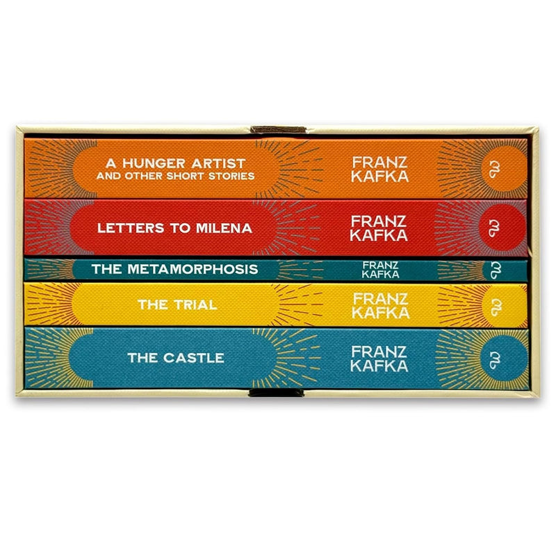 The Selected Works of Franz Kafka 5 Book Hardcover Box Set (The Trial, The Castle, The Metamorphosis, Short Stories & Letters to Milena)- Fiction - Hardcover