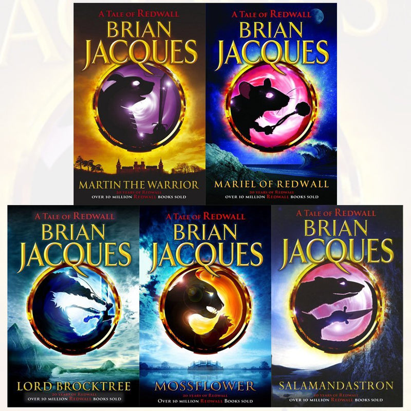 Redwall Series 5 Books Collection Set by Brian Jacques - Fiction - Mixed Format