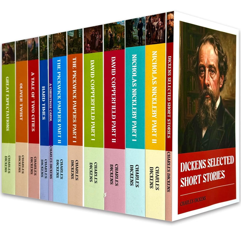 Great Expectations, Oliver Twist & More 12 Books Collection Set by Charles Dickens - Fiction - Paperback
