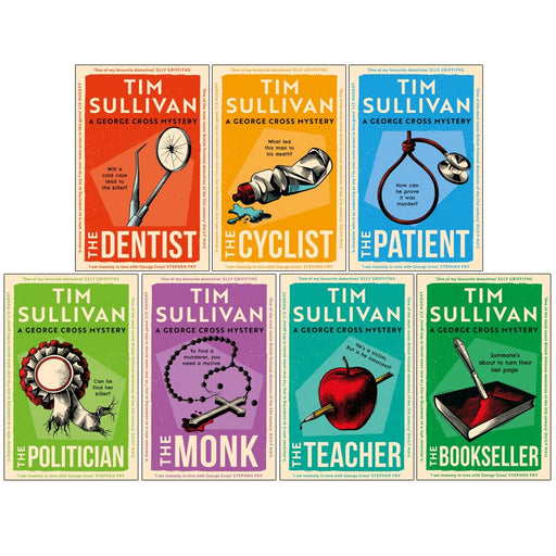 Seven-book collection of The George Cross Mysteries series by Tim Sullivan, featuring fiction novels published by Head of Zeus Ltd.