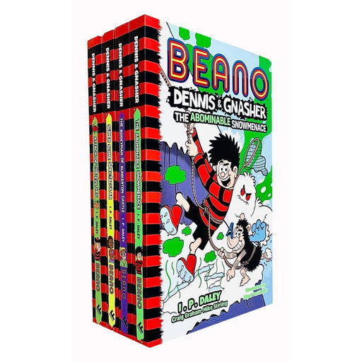Beano Dennis & Gnasher Series Collection 4 Books Set By I.P. Daley - The Book Bundle