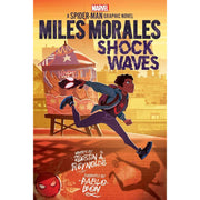 Three Justin A. Reynolds fiction books including Stranger Tides, Shock Waves, and Around the Spider-Verse in a collection set.