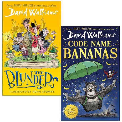 David Walliams Collection 2 Books Set (The Blunders & Code Name Bananas) - The Book Bundle