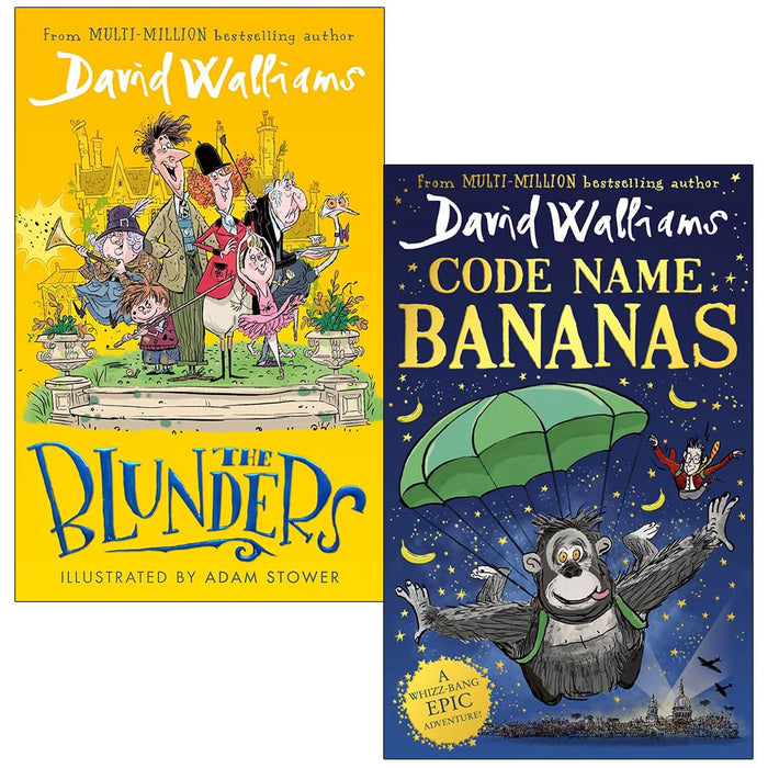 David Walliams Collection 2 Books Set (The Blunders Code Name