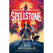 Ross Montgomery Collection of 5 Walker Books, including The Midnight Guardians, The Chime Seekers, and Spellstone, with colorful covers.