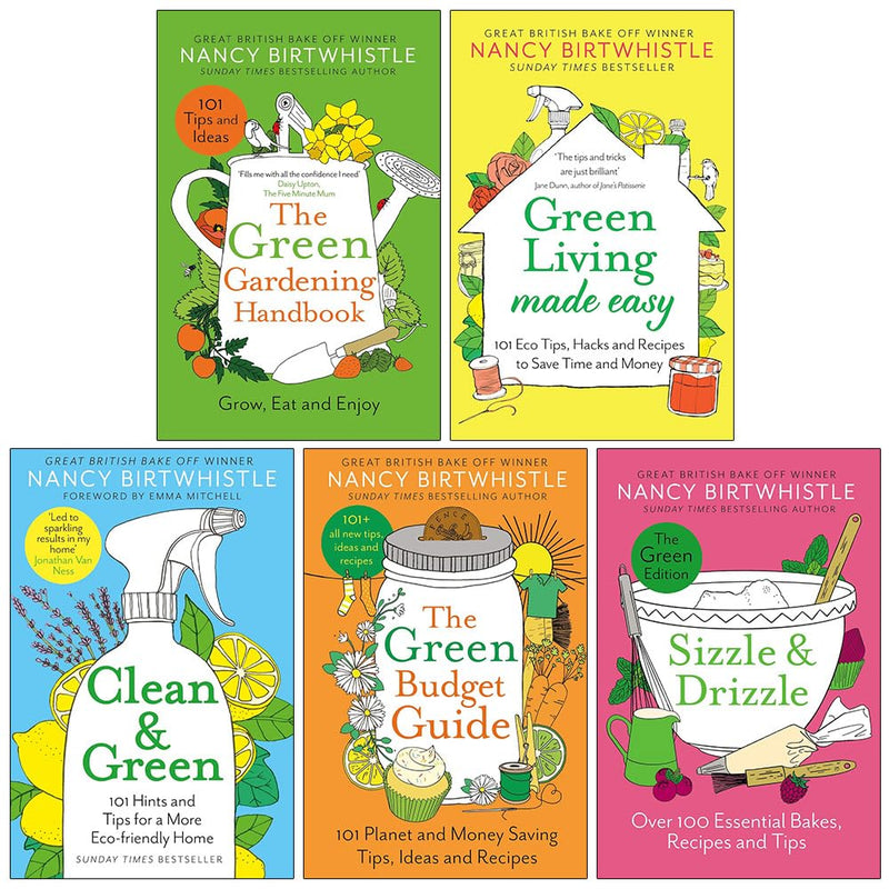 Nancy Birtwhistle Collection 5 Books Set (The Green Gardening Handbook, Green Living Made Easy) - The Book Bundle