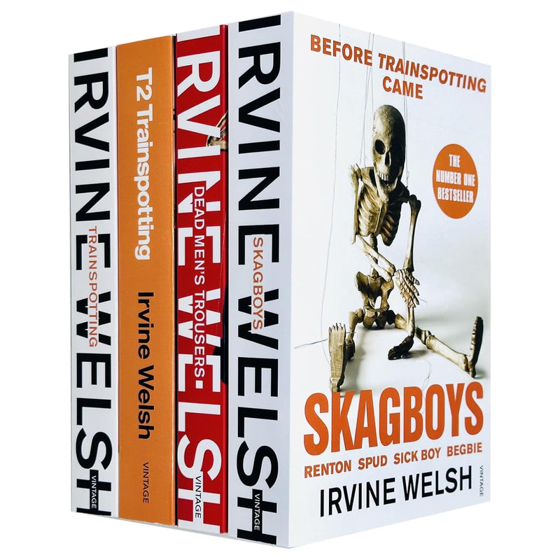 Trainspotting Novels 4 Books Collection Set by Irvine Welsh (Skagboys, Dead Men's Trousers, Trainspotting and T2 Trainspotting) - The Book Bundle