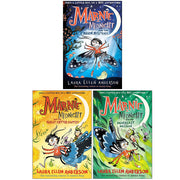 Marnie Midnight 3 Books Collection Set by Laura Ellen Anderson, paperback fiction series, featuring colorful book covers and illustrations.
