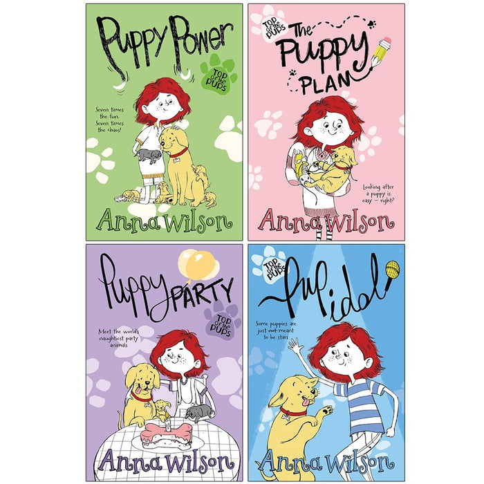 Anna Wilson Top of the Pups Collection 4 Books Set (Puppy Power, The Puppy Plan, Puppy Party and Pup Idol) - The Book Bundle