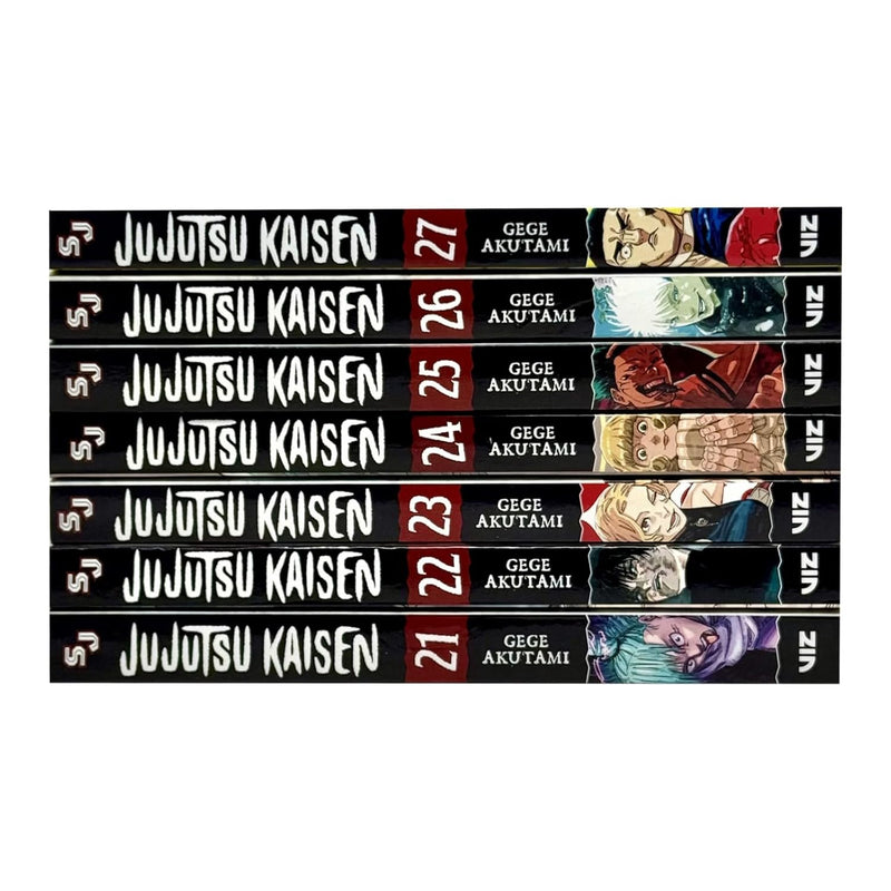 Jujutsu Kaisen Vol 21-27: 7 Books Collection Set by Gege Akutami - The Book Bundle
