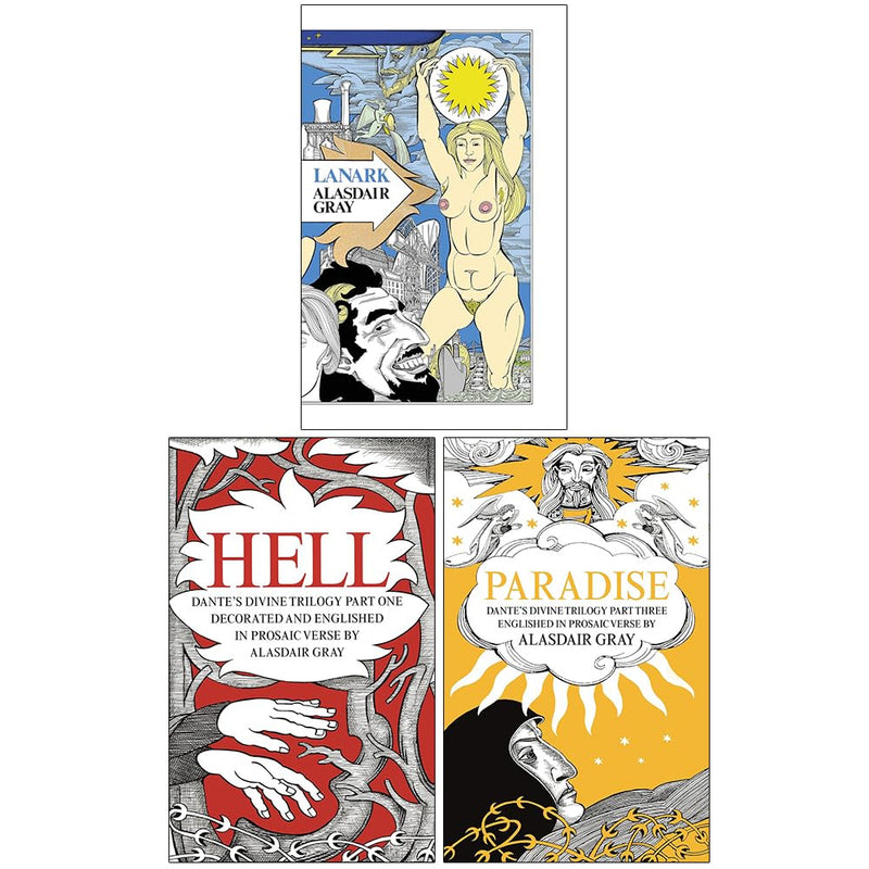 Alasdair Gray Collection 3 Books Set (Lanark, Hell and Paradise) - The Book Bundle
