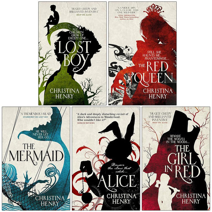 Christina Henry Chronicles of Alice 5 Books Collection Set - Lost Boy, Red Queen, The Mermaid, Alice, Girl in Red - The Book Bundle